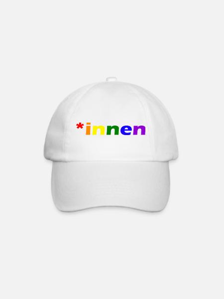 *innen Gendern - Baseballkappe - Weiß/Weiß