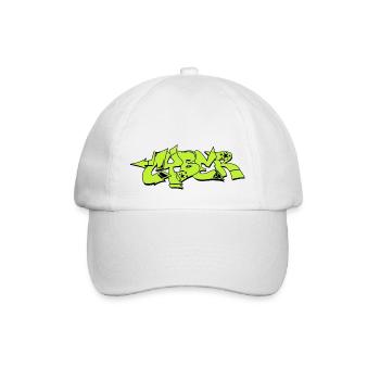 Graffiti Street Art Sprühfarben cooler Künstler Urban - Baseballkappe - Weiß/Weiß - Vorne