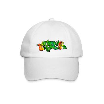 Graffiti Street Art Sprühfarben cooler Künstler Urban - Baseballkappe - Weiß/Weiß - Vorne