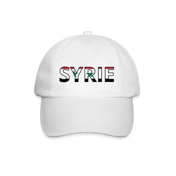 Flagge Syriens - Baseballkappe - Weiß/Weiß - Vorne