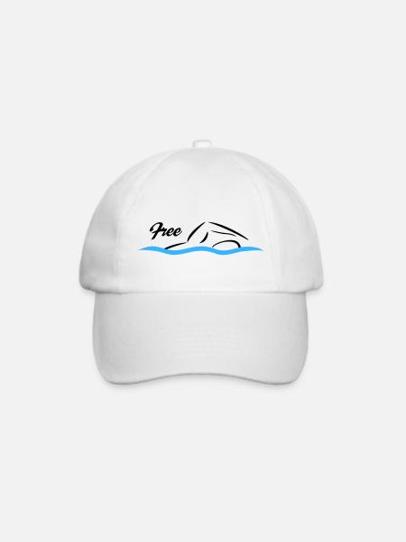Freistil Schwimmen - Baseballkappe - Weiß/Weiß