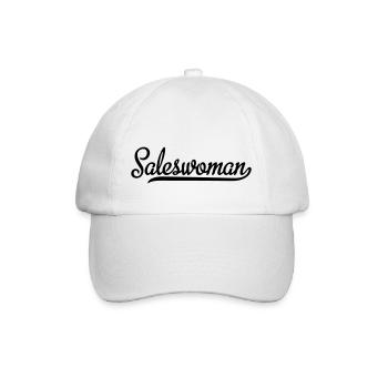Verkäuferin - Baseballkappe - Weiß/Weiß - Vorne
