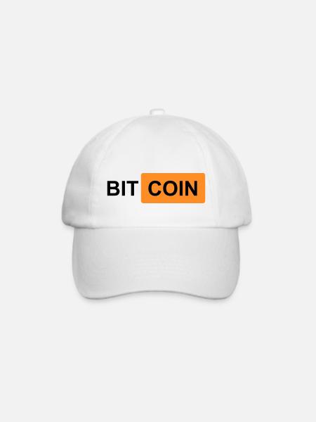 Krypto Bitcoin BTC prn 1 - Baseballkappe - Weiß/Weiß