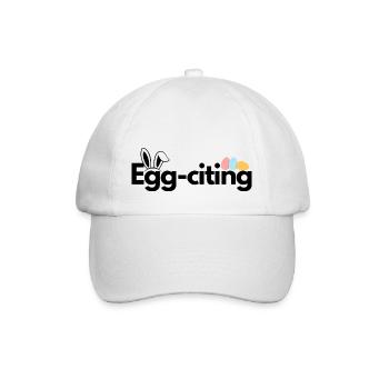 Egg-citing - Baseballkappe - Weiß/Weiß - Vorne