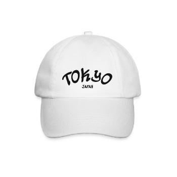 Tokyo - Japan - japanisch - Asien - Asia - Baseballkappe - Weiß/Weiß - Vorne