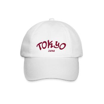 Tokyo - Japan - japanisch - Asien - Asia - Baseballkappe - Weiß/Weiß - Vorne
