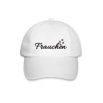 Frauchen von einer Katze | Katzenpfoten - Baseballkappe - Weiß/Weiß - Vorne