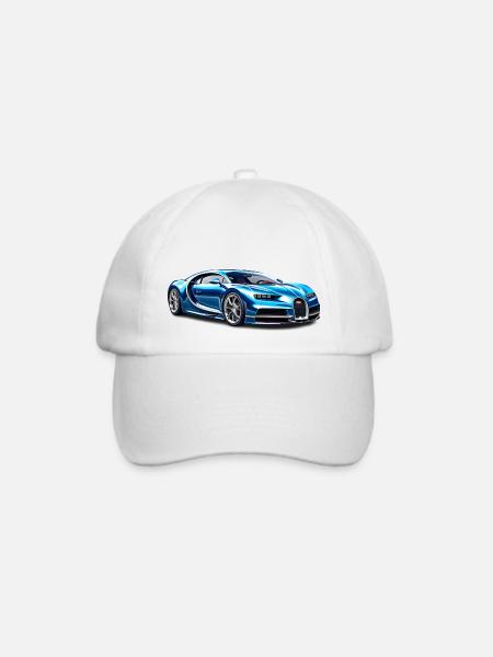 Hypercar Chiron - Baseballkappe - Weiß/Weiß