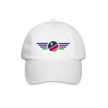 Ich liebe Namibia, Eleganz Stil Design T-Shirt - Baseballkappe - Weiß/Weiß - Vorne