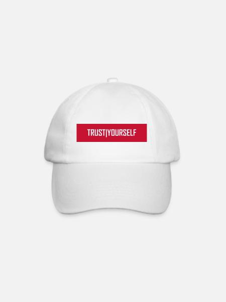Trust Yourself - Baseballkappe - Weiß/Weiß