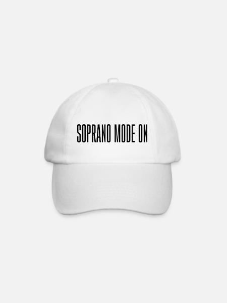 Soprano Mode On 3 - Baseballkappe - Weiß/Weiß