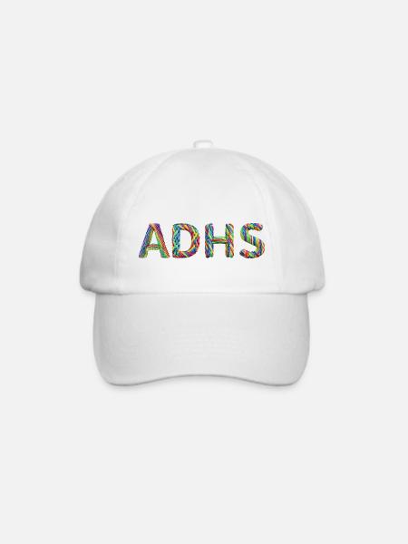 ADHS - Baseballkappe - Weiß/Weiß