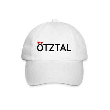 Ötztal mit Herzen - Baseballkappe - Weiß/Weiß - Vorne
