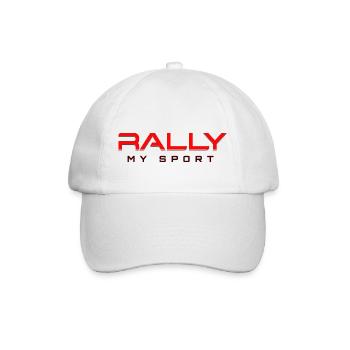 Rally my Sport 2 rot schwarz - Baseballkappe - Weiß/Weiß - Vorne