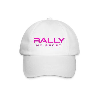 Rally my Sport 2 pink schwarz - Baseballkappe - Weiß/Weiß - Vorne