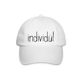 individül und individuell. Mehr geht nicht. - Baseballkappe - Weiß/Weiß - Vorne