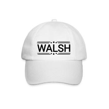 Walsh name - Baseballkappe - Weiß/Weiß - Vorne