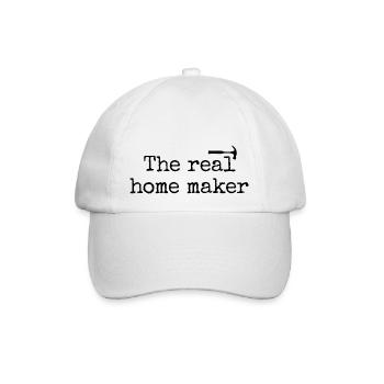 Heimwerker-Design für Renovierungs-Fans - Baseballkappe - Weiß/Weiß - Vorne