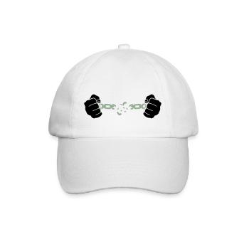 hand kette - Baseballkappe - Weiß/Weiß - Vorne