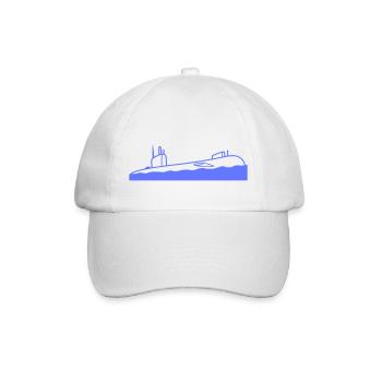 Aufgetauchtes U-Boot Wasseroberfläche Tauchgang - Baseballkappe - Weiß/Weiß - Vorne