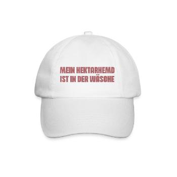 Hektarhemd Ersatzklamotte - Unisex - Baseballkappe - Weiß/Weiß - Vorne