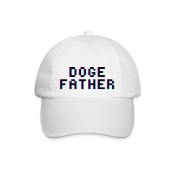 Doge Father - Baseballkappe - Weiß/Weiß - Vorne