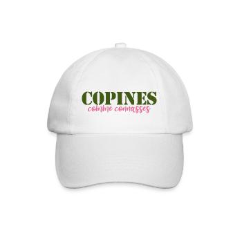 Freundinnen als - Baseballkappe - Weiß/Weiß - Vorne