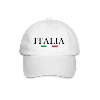 Italien, ein Land des Tourismus - Baseballkappe - Weiß/Weiß - Vorne