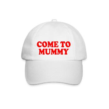 come to mummy - Baseballkappe - Weiß/Weiß - Vorne