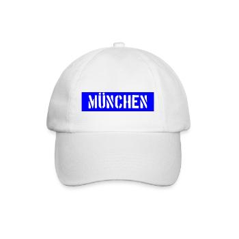 München - Munich - Bayern - Baseballkappe - Weiß/Weiß - Vorne