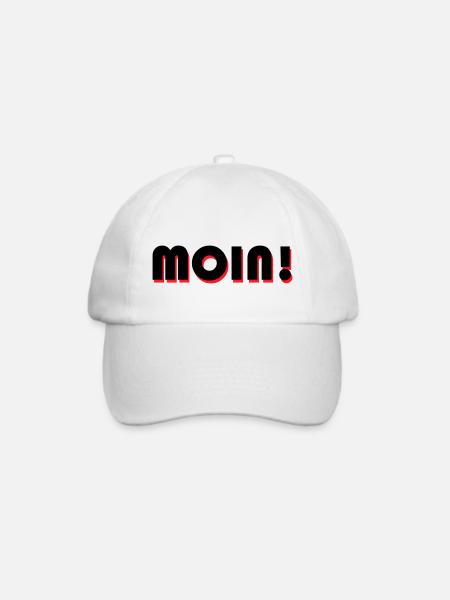 Moin - Baseballkappe - Weiß/Weiß