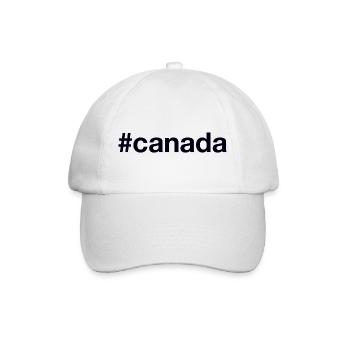 CANADA Hashtag - Baseballkappe - Weiß/Weiß - Vorne