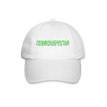 Kreuzspitze als Trekking - Baseballkappe - Weiß/Weiß - Vorne