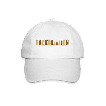 Backgammon - Baseballkappe - Weiß/Weiß - Vorne