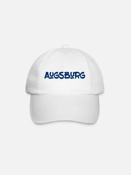 Augsburg - Bayern - Schwaben - Friedberg - Baseballkappe - Weiß/Weiß