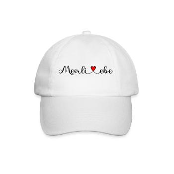 Meerliebe - Geschenke für Freunde und Familie - Baseballkappe - Weiß/Weiß - Vorne