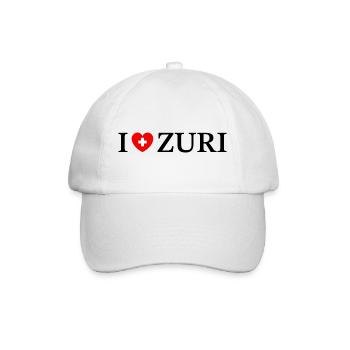 I love Zuri - Baseballkappe - Weiß/Weiß - Vorne