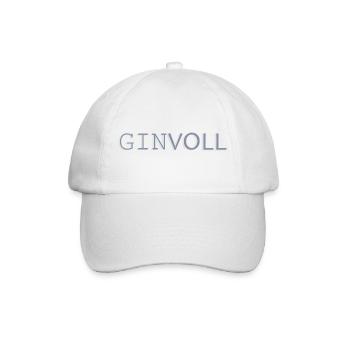 Ginvoll Pastell Typo Design - Baseballkappe - Weiß/Weiß - Vorne