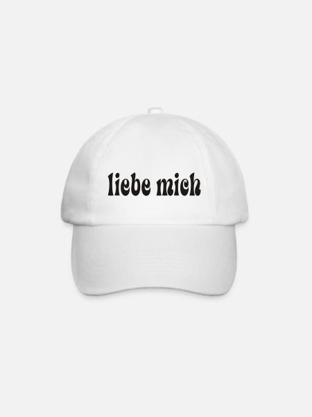 Liebe mich - Baseballkappe - Weiß/Weiß