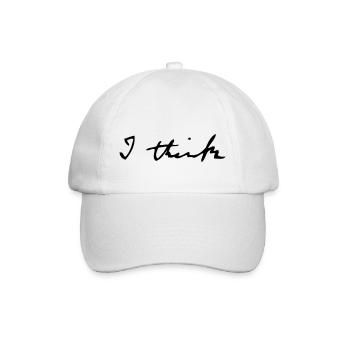I think - Baseballkappe - Weiß/Weiß - Vorne