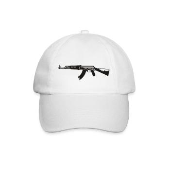 AK-47 - Baseballkappe - Weiß/Weiß - Vorne
