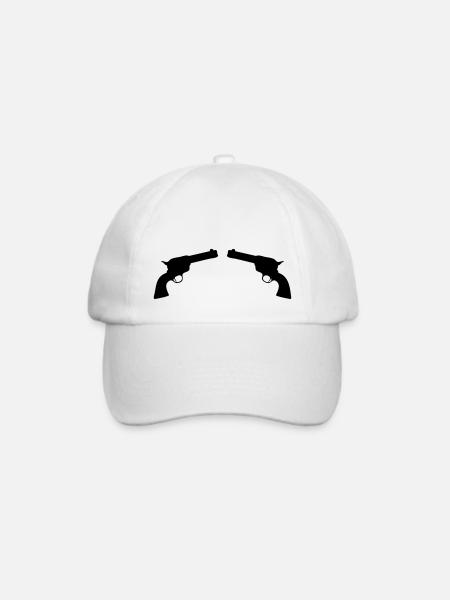 gun2 - Baseballkappe - Weiß/Weiß