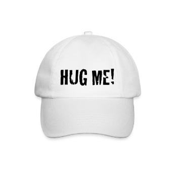 hug me - Baseballkappe - Weiß/Weiß - Vorne
