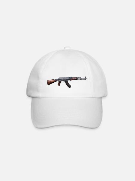 AK-47 - Baseballkappe - Weiß/Weiß