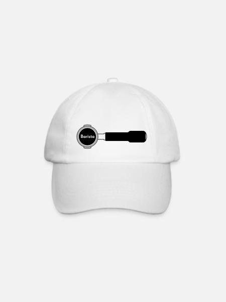 Siebträger Barista horiz - Baseballkappe - Weiß/Weiß