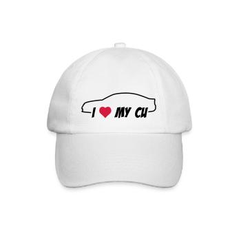 I love my Accord CU - Baseballkappe - Weiß/Weiß - Vorne