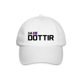 Be a Dottir - Horizontal - Baseballkappe - Weiß/Weiß - Vorne