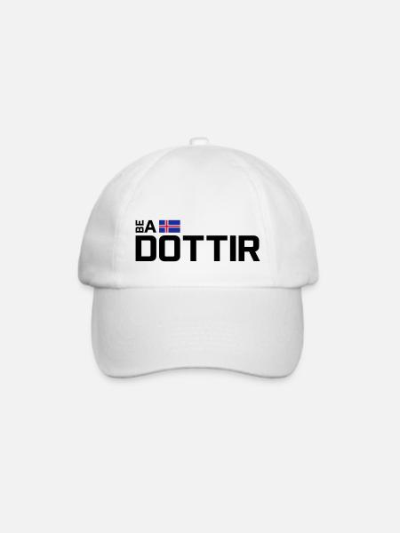 Be a Dottir - Horizontal - Baseballkappe - Weiß/Weiß