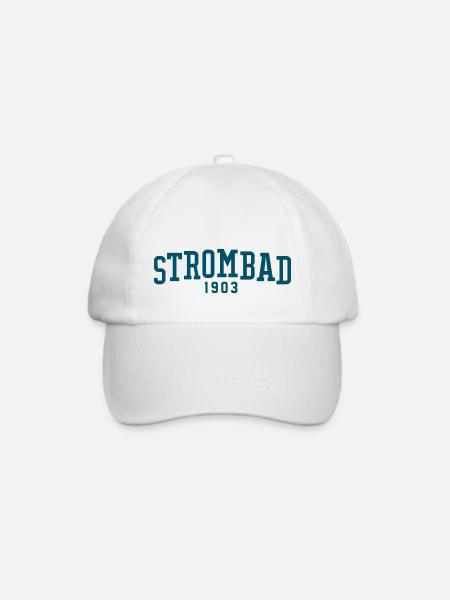 Strombad New College - Baseballkappe - Weiß/Weiß