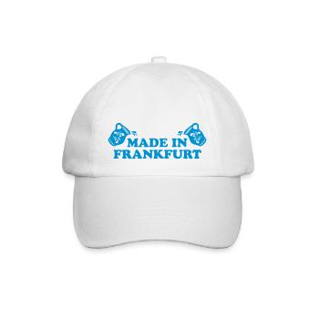 Made in Frankfurt - Hessen - Bembel - Baseballkappe - Weiß/Weiß - Vorne